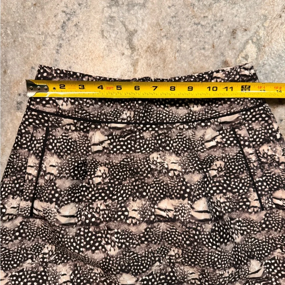 J. Crew Black and White Patterned Mini Skirt